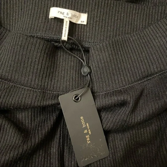 rag & bone Rib Knit Joggers in Black Size S - Picture 10 of 12